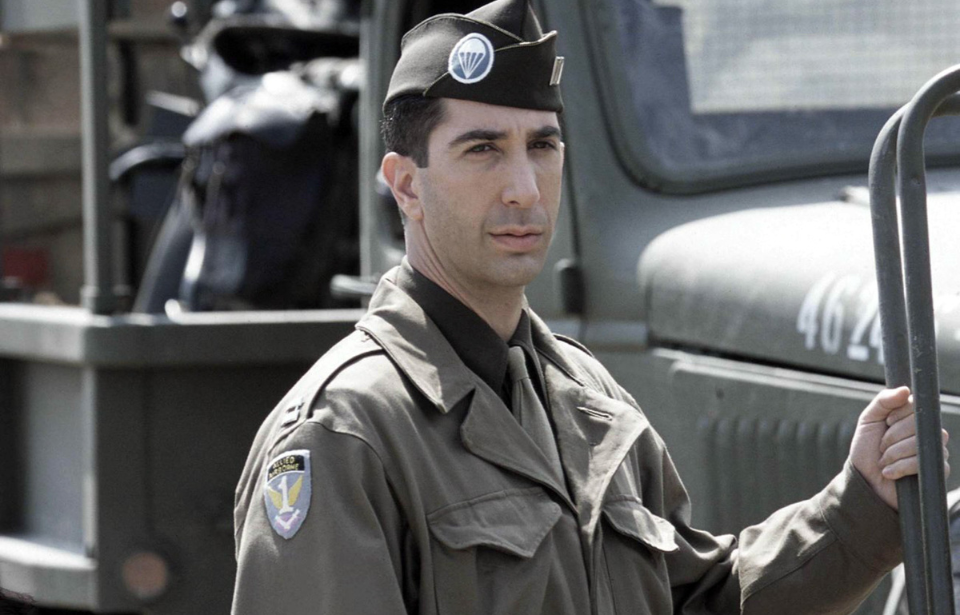 David Schwimmer as Herbert Sobel in 'Band of Brothers'